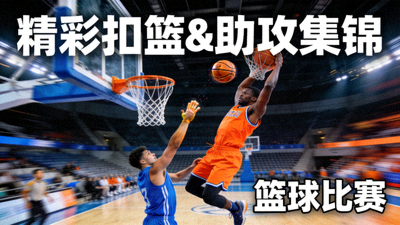 篮球比赛精彩扣篮与助攻集锦视频封面