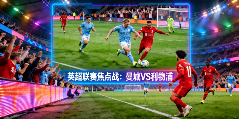 英超联赛焦点战：曼城对阵利物浦高清直播画面